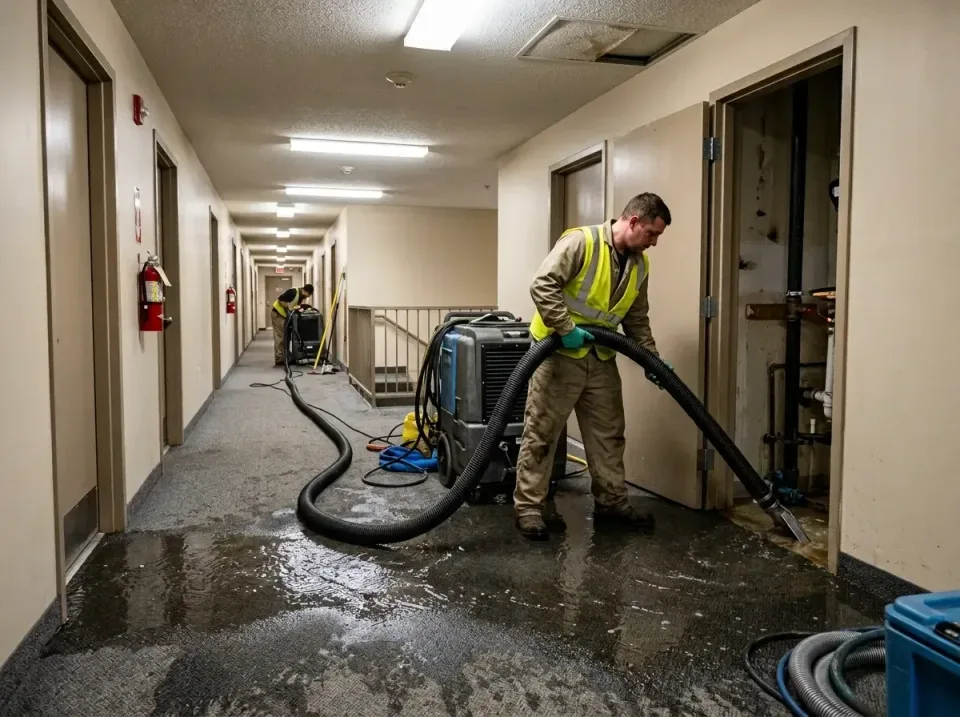 multi-unit-apartment-hallway-f-005 — frequently asked questions, Emergency Burst Pipe Water Extraction & Removal in Burke Ce…